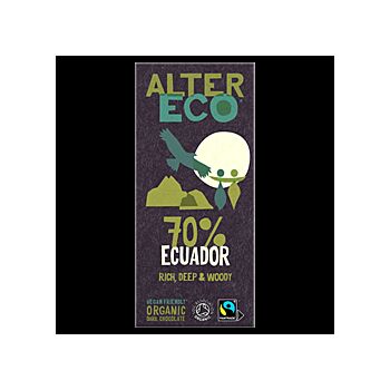AlterEco - Dark Chocolate 70% Ecuador (100g)