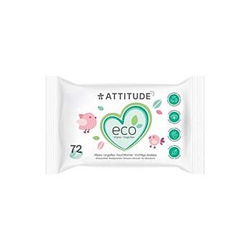 Attitude - Biodegradable wipes fragr free (370g)
