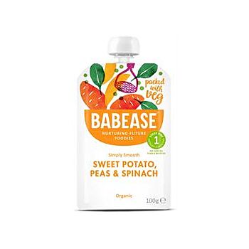 Babease - Sweet Potato Peas & Spinach (100g)