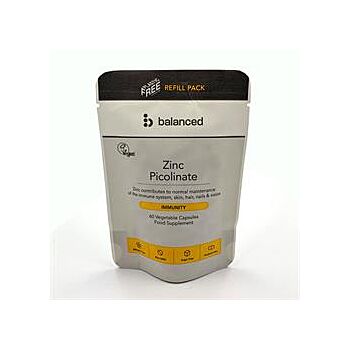 Balanced - Zinc Picolinate Refill Pouch (60 capsule)