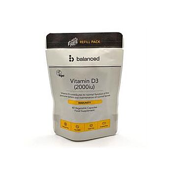 Balanced - FREE Vitamin D3 60 Veggie Caps (60 capsule)