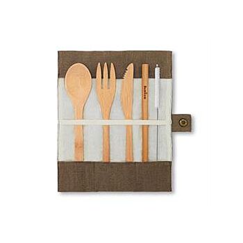 Bambaw - Bamboo cutlery set | Olive (1each)