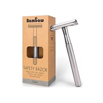 Bambaw - Metal safety razor | Silver (1each)