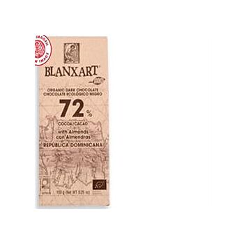 Blanxart - 72% Dominica Dark with Almonds (150g)