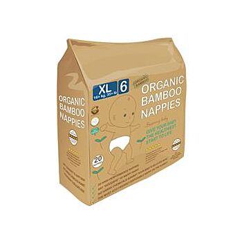 Beaming Baby - Organic Bamboo Nappies Size 6 (20pieces)