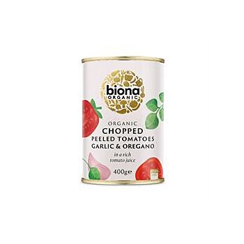 Biona - Chopped Toms Garlic&Oregano (400g)