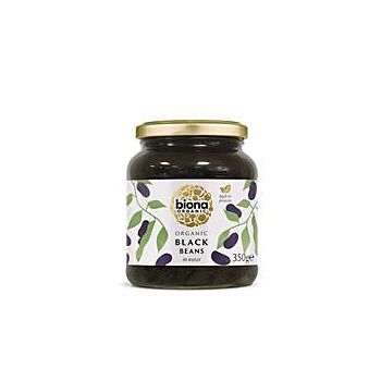 Biona - Black Beans in Glass Jar (350g)
