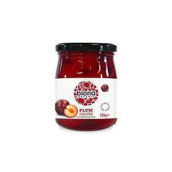 Biona - Plum Halves In Rice Syrup (570g)