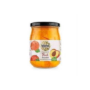 Biona - Peach Halves In Syrup (500g)