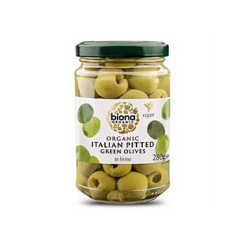 Biona - Organic Pitted Green Olives (280g)