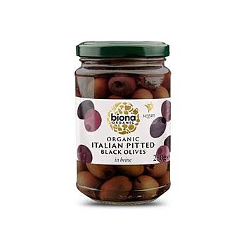 Biona - Organic Pitted Black Olives (280g)