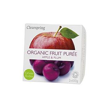 Clearspring - Fruit Puree Apple & Plum (2 X 100g)