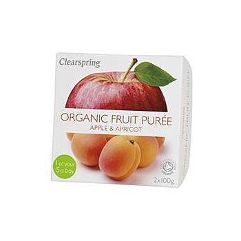 Clearspring - Fruit Puree Apple & Apricot (2 X 100g)