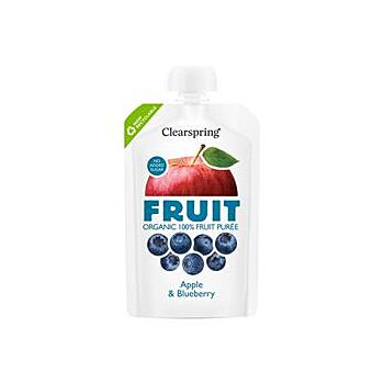 Clearspring - FRUIT Puree Apple & Blueberry (100g)