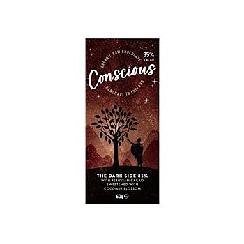 Conscious Chocolate - Dark Side 85% Chocolate Bar (60g)