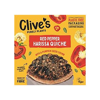Clives - Red Pepper Harissa Quiche (380g)