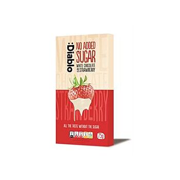 Diablo Sugar Free - White Chocolate & Strawb Bar (75g)