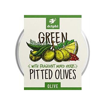 Delphi - Green Pitted Olives with Herbs (160g)