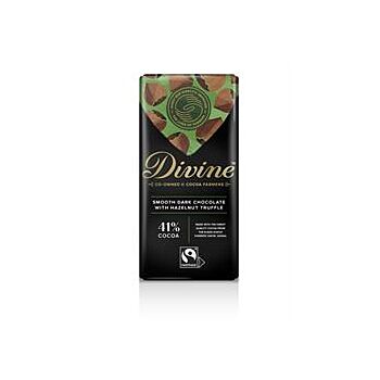 Divine Chocolate - Dark Smooth Hazelnut Choc (90g)