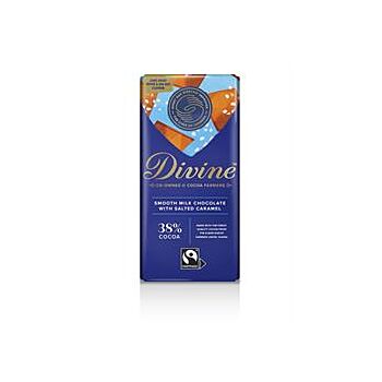 Divine Chocolate - Milk Choc & Salted Caramel (90g)