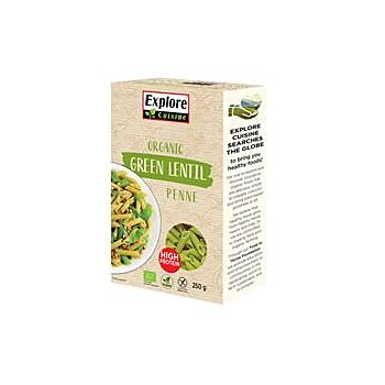 Explore Cuisine - Organic Green Lentil Penne (250g)