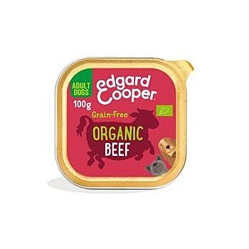 Edgard and Cooper - Organic Beef Tray for Dogs (100g)