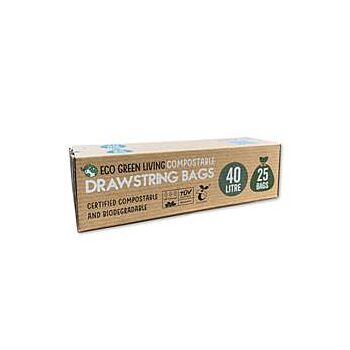 40L Heavy Duty Drawstring Bags (25bag)