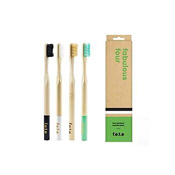 From Earth to Earth - Tooth Brush Natural Med 4x (83g)