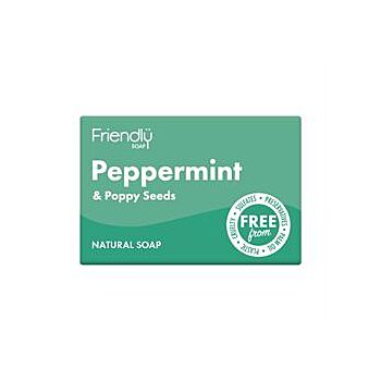 Friendly Soap - Peppermint & Poppy Seeds Soap (95g)