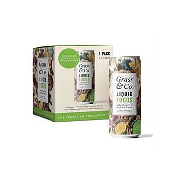 Grass and Co - Liquid FOCUS Drink - 4 Pack (4 box)