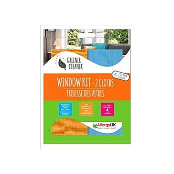 Greener Cleaner - Window Kit (2 pack cloths) (80g)
