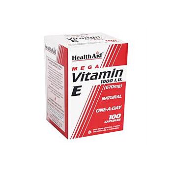 HealthAid - Vitamin E 1000iu Natural (100 capsule)