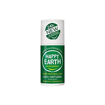 Happy Earth - Nat Deo Roll-on Berg-Cedarw (75ml)