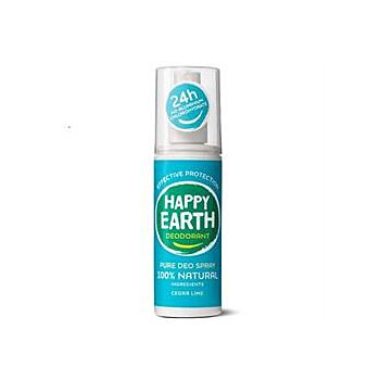 Happy Earth - Nat Deo Spray Cedar Lime (100ml)