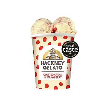 Hackney Gelato - Clotted Cream & Strawberries (460ml)