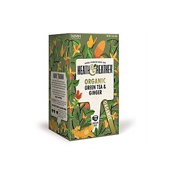 Heath And Heather - Organic Green Tea & Ginger (20bag)