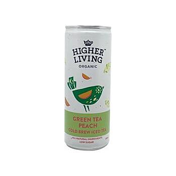 Higher Living - Green Tea Peach Iced Tea (250ml)