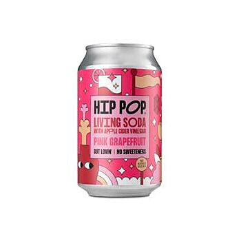 Hip Pop - Living Soda Pink Grapefruit (330ml)