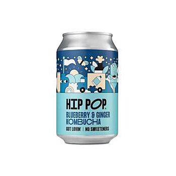 Hip Pop - Blueberry & Ginger Kombucha (330ml)