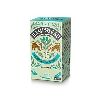 Hampstead Tea - Mint Green Tea Organic Demeter (20bag)