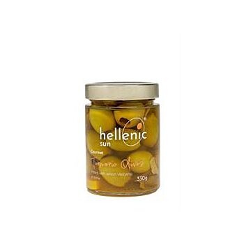 Hellenic Sun - Turmeric Olives Pitted (330g)