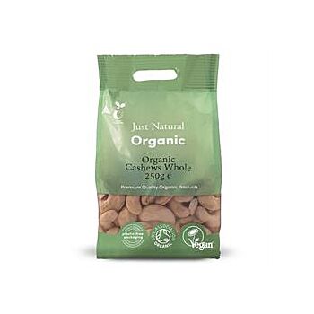 Just Natural Organic - Org Cashews Whole (250g)