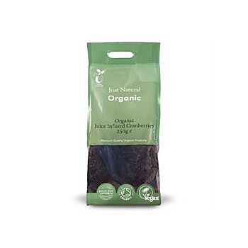 Just Natural Organic - Org Juice Infused Cranberries (250g)