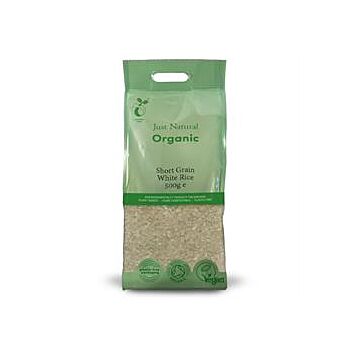 Just Natural Organic - Org Short Grain White Rice (500g)