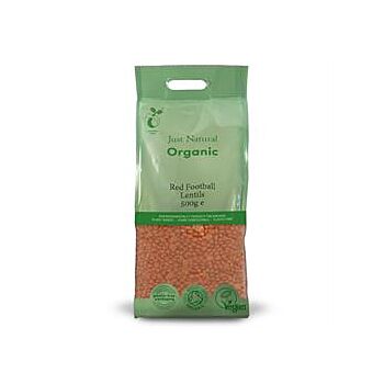 Just Natural Organic - Org Lentils Red Football (500g)