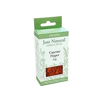 Just Natural Herbs - Org Cayenne Pepper Box (35g)