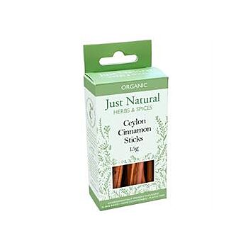 Just Natural Herbs - Org Cinnamon Ceylon Stick Box (15g)