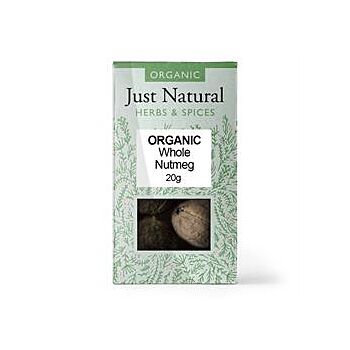 Just Natural Herbs - Org Nutmeg Whole Box (20g)