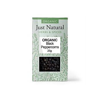 Just Natural Herbs - Org Peppercorns Black Box (25g)