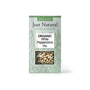 Just Natural Herbs - Org Peppercorns White Box (25g)